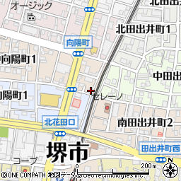 大阪府堺市堺区中向陽町2丁3-13周辺の地図