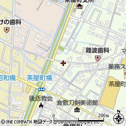 岡山県倉敷市茶屋町75周辺の地図