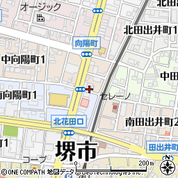 大阪府堺市堺区中向陽町2丁3-17周辺の地図