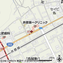 岡山県井原市高屋町127-4周辺の地図