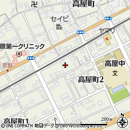 岡山県井原市高屋町2丁目7周辺の地図