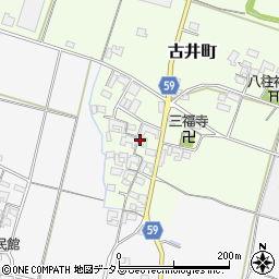 三重県松阪市古井町457周辺の地図