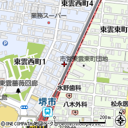 鹿島学園堺キャンパス周辺の地図