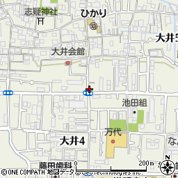 羽曳野警察署大井交番周辺の地図