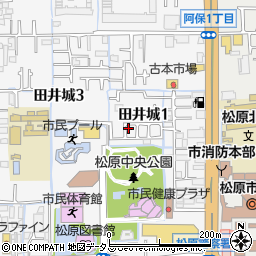 田井城テラスハウス１－１２６－３３周辺の地図