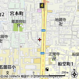 門北花田店周辺の地図