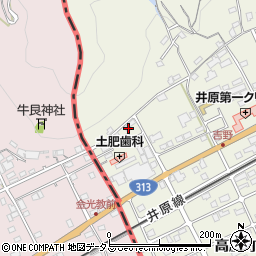 岡山県井原市高屋町1周辺の地図