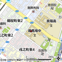 大阪府堺市堺区櫛屋町東周辺の地図