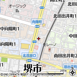 大阪府堺市堺区中向陽町2丁3-3周辺の地図