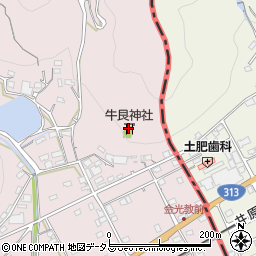 牛艮神社周辺の地図