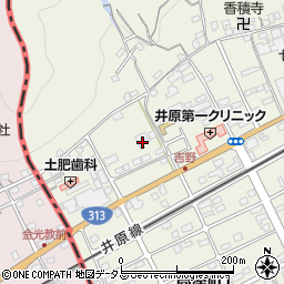 岡山県井原市高屋町92周辺の地図