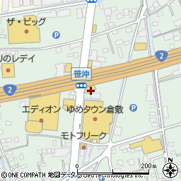 ＨｏｎｄａＣａｒｓ岡山倉敷笹沖店周辺の地図