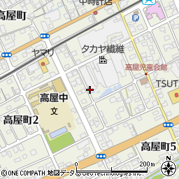 タカヤ繊維株式会社　アパレル事業部・本社工場周辺の地図