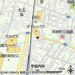 岡山県倉敷市茶屋町232-1周辺の地図