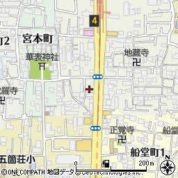 バカラ北花田店周辺の地図