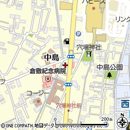 岡山県倉敷市中島828周辺の地図
