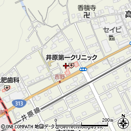 岡山県井原市高屋町124周辺の地図