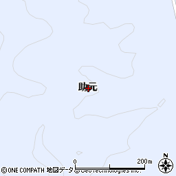広島県福山市駅家町助元周辺の地図