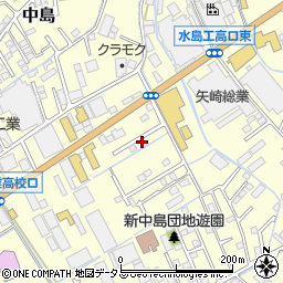 岡山県倉敷市中島1410周辺の地図