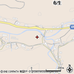 三重県名張市布生326周辺の地図