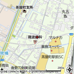 岡山県倉敷市茶屋町2040-1周辺の地図