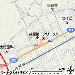 岡山県井原市高屋町119周辺の地図