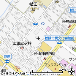 ａｕショップ　松阪周辺の地図