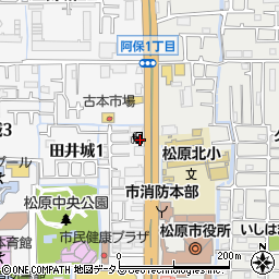 ＥＮＥＯＳ北松原ＳＳ周辺の地図