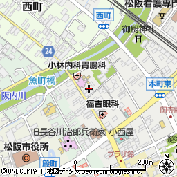 三重県松阪市本町2204周辺の地図