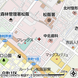 三重県松阪市中央町324-4周辺の地図