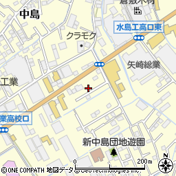 岡山県倉敷市中島1409周辺の地図