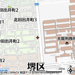 大阪府堺市堺区中田出井町3丁5周辺の地図