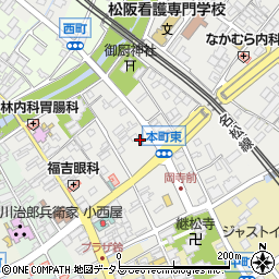 三重県松阪市本町2279周辺の地図