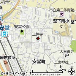 正休寺周辺の地図