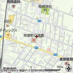 岡山県倉敷市茶屋町1604-1周辺の地図