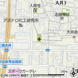 大井垣添児童公園周辺の地図