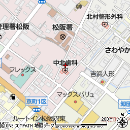 三重県松阪市中央町329-4周辺の地図