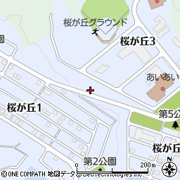 広島県府中市桜が丘周辺の地図