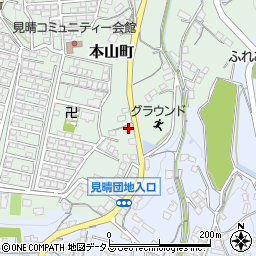 広島県府中市本山町117周辺の地図