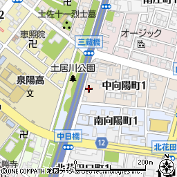 阪神高速堺線周辺の地図