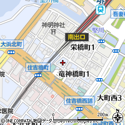 大阪府堺市堺区竜神橋町1丁6周辺の地図