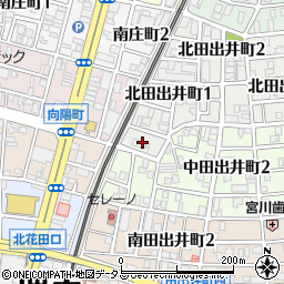 大阪府堺市堺区北田出井町1丁1周辺の地図