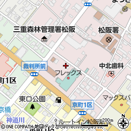 三重県松阪市中央町36周辺の地図