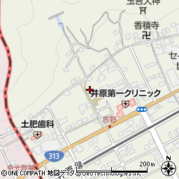 岡山県井原市高屋町104周辺の地図