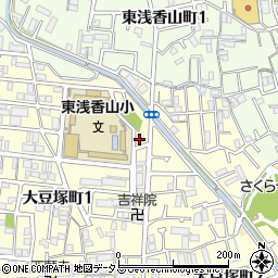 東浅香山校区地域会館周辺の地図
