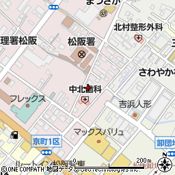 三重県松阪市中央町331-4周辺の地図