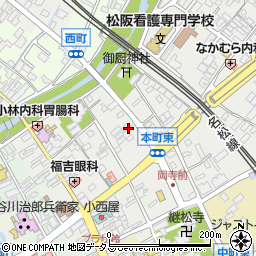 三重県松阪市本町2283周辺の地図