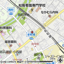 三重県松阪市本町2319周辺の地図