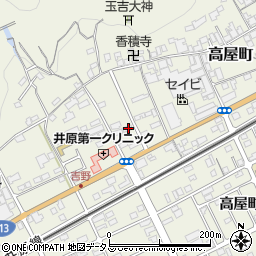 岡山県井原市高屋町250-1周辺の地図
