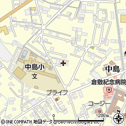 岡山県倉敷市中島921周辺の地図